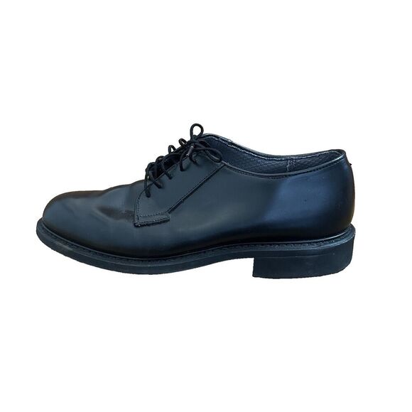 2/$30 Bates Black Lace Up Leather Oxford Shoes Non Marking Mens Size 8E Wide - Picture 9 of 13
